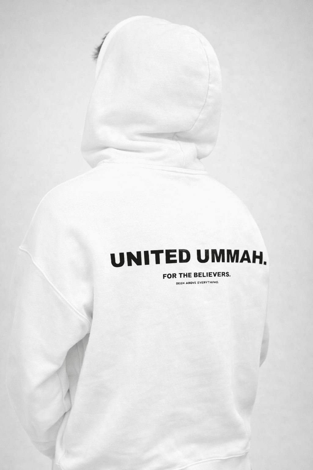 United Ummah Hoodie White — Back